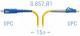 SNR-PC-LC/UPC-SC/UPC-A-15m - Патчкорд оптический переходной LC/UPC - SC/UPC, SM (G.657.A1), Simplex, 15 метров (42792)