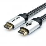 ATcom AT3784 - 10м, кабель HDMI-HDMI в пакете VER 2.0 HIGH speed, Metal gold, в чулке, в пакете купить в Казани 	Кабель ATCOM HDMI (HIGH SPEED) предназначен для передачи качественного цифрового аудио/видео сигнал