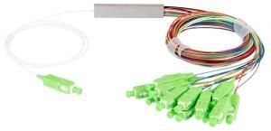 NIKOMAX NMF-SPP1X16A1-SCA-M - Сплиттер планарный 1x16, одномодовый 9/125мкм, стандарта G657.A1, SC/APC, миникорпус, с равным коэффициентом деления, 0.9мм купить в Казани 	Описание:	Оптические планарные сплиттеры, так же известны как PLC (Planar Lightwave Circuit) делите