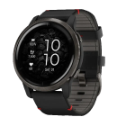 Garmin VENU 2 черные с серым безелем и кожаным ремешком (010-02430-21) -  Смарт-часы с GPS-приемником включают улучшенные функции наблюдения за здоровьем и фитнесом, которые помогут вам лучше понять, что происходит с вашим организмом.