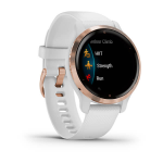 Garmin VENU 2S белые цвета розовое золото (010-02429-13) - Смарт-часы с GPS-приемником включают улучшенные функции наблюдения за здоровьем и фитнесом, которые помогут вам лучше понять, что происходит с вашим организмом.