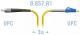 SNR-PC-LC/UPC-FC/UPC-A-3m - Патчкорд оптический переходной LC/UPC - FC/UPC, SM (G.657.A1), Simplex, 3 метра [42780]