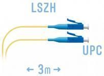 SNR-PC-LC/UPC-A-3m (0,9) - Шнур монтажный LС/UPC - LС/UPC, SM (G.657.A1), 3 метра (диаметр 0.9 мм) купить в Казани 	Шнур монтажный LС/UPC - LС/UPC представляет собой отрезок оптического волокна в буферном покрытии 0