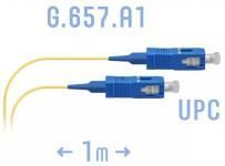 SNR-PC-SC/UPC-A-1m (0,9) - Шнур монтажный SС/UPC - SС/UPC, SM (G.657.A1), 1 метр (диаметр 0.9 мм) купить в Казани 	Шнур монтажный SС/UPC - SС/UPC представляет собой отрезок оптического волокна в буферном покрытии 0
