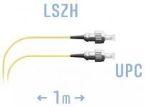 SNR-PC-FC/UPC-A-1m (0,9) - Шнур монтажный FC/UPC - FC/UPC, SM (G.657.A1), 1 метр (диаметр 0.9 мм)