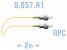 SNR-PC-FC/APC-A-2m (0,9) - Шнур монтажный FС/APC - FC/APC, SM (G.657.A1), 2 метра (диаметр 0.9 мм)