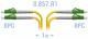 SNR-PC-LC/APC-DPX-A-1m - Патчкорд оптический прямой LC/APC - LC/APC, SM (G.657.A1), Duplex, 1 метр [42881]