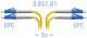 SNR-PC-LC/UPC-DPX-A-3m - Патчкорд оптический переходной LC/UPC - LC/UPC, SM (G.657.A1), Duplex, 3 метра [42876]