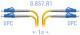 SNR-PC-LC/UPC-DPX-A-1m - Патчкорд оптический переходной LC/UPC - LC/UPC, SM (G.657.A1), Duplex, 1 метр [42875]