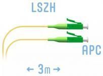 SNR-PC-LC/APC -3m(0,9) - Шнур монтажный LС/APC - LС/APC, SM, 3 метра (диаметр 0.9 мм) купить в Казани 	Шнур монтажный LC/APC - LC/APC представляет собой отрезок оптического волокна в буферном покрытии 0