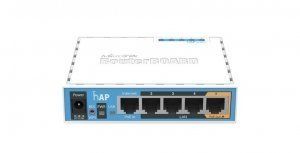 MikroTik hAP (RB951Ui-2nD) - Маршрутизатор с Wi-Fi 2.4GHz AP, Five Ethernet ports, PoE-out on port 5, USB for 3G/4G support