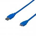 ATcom AT2825 - 0.8м, кабель USB (USB 3.0, USB(Am) <=> microUSB, синий)