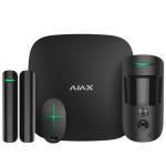 AJAX StarterKit Cam Plus Черный - Стартовый комплект системы безопасности с фотоверификацией тревог и поддержкой LTE