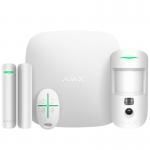 AJAX StarterKit Cam Белый - Стартовый комплект системы безопасности с фотоверификацией тревог