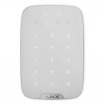 AJAX KeyPad Plus Белый - Беспроводная клавиатура с поддержкой защищенных бесконтактных карт и брелоков