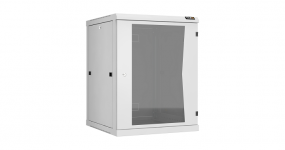 TWC-156060-R-G-GY - Настенный шкаф 15U, 19", Ш600хГ600мм, стеклянная дверь, серый
