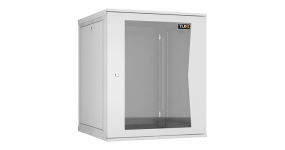 TWI-156060-R-G-GY - Настенный шкаф 15U, 19", Ш600хГ600мм, стеклянная дверь, серый