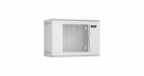 TWI-096035-R-P-GY - Настенный шкаф 9U, 19", Ш600хГ350мм, перфорированная дверь, серый