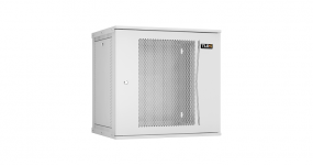TWI-126045-R-P-GY - Настенный шкаф 12U, 19", Ш600хГ450мм, перфорированная дверь, серый