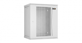 TWI-156045-R-P-GY - Настенный шкаф 15U, 19", Ш600хГ450мм, перфорированная дверь, серый