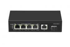 GIGALINK GL-SW-G005-04P - Коммутатор , неуправляемый, 4PoE (802.3af/at) порта 1000Мбит/с, 1 Uplink порт 1000Мбит/с, 1 SFP порт 1000Мбит/с , 65W