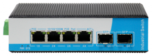 GIGALINK GL-SW-G205-4PSG(BT - Промышленный коммутатор L2 уровня на 4 порта 10/100 / 1000M PoE с поддержкой IEEE802.3 af/at/BT 90Вт, 2-гигабитных порта SFP