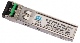 GIGALINK GL-OT-SG19LC2-1550-1550-I-D - Модуль промышленный SFP, 1Гбит/c, два волокна SM, 2xLC, 19 дБ, 1550 нм, DDM (до 40 км) -40C купить в Казани 	ОписаниеГигабитный промышленный SFP-модуль для работы в сетях ВОЛС на основе одномодового оптоволок