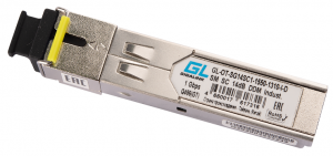 GIGALINK GL-OT-SG14SC1-1550-1310-I-D - Модуль промышленный SFP, WDM, 1Гбит/c, одно волокно SM, SC, Tx:1550/Rx:1310 нм,DDM, 14 дБ (до 20 км) -40C