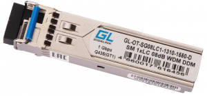 GIGALINK GL-OT-SG08LC1-1310-1550-D - Модуль SFP, WDM, 1.25Гбит/c, одно волокно SM, LC, Tx:1310/Rx:1550 нм, DDM, 8 дБ (до 3 км) купить в Казани 	ОписаниеГигабитный SFP-модуль GIGALINK GL-OT-SG08LC1-1310-1550-D является аналогом популярной модел