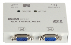 REXTRON EV-02R - Удлинитель VGA принимающий блок, 1 вход, 2 выхода, D-Sub, до 1280х1024, UTP Кат.5e до 150м