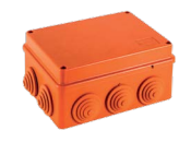 Ecoplast JBS150 Коробка огн. E60-E90,о/п 150х110х70,без галогена,10 вых., IP55, 8P, (0,15-2,5мм2), цвет оранж