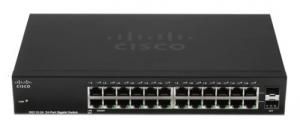 Cisco SG112-24-EU - Неуправляемый гигабитный коммутатор, 26 портов, 2xSFP, 24x10/100/1000 купить в Казани 	Описание	Коммутатор Cisco SG112-24-EU в черном корпусе является неуправляемой моделью и не требует