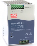 Mean Well WDR-480-24 - Блок питания на DIN-рейку, 24В, 20А, 480Вт купить в Казани 	Технические характеристики										Выход:																Напряжение постоянного тока										24V