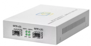 SNR-CVT-SFP+V2 - Медиаконвертер неуправляемый 10GE с двумя портами SFP+. купить в Казани 	Описание	Медиаконвертер SNR-CVT-SFP+ подходит для регенерации 10G-каналов или перехода от одного ти