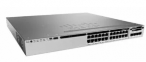 Cisco Catalyst WS-C3850-24P-S - Управляемый коммутатор Layer3, 24 порта 10/100/1000Base-T POE+, встроенный беспроводной контроллер до 50 точек доступа