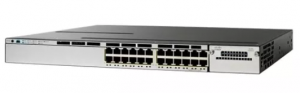Cisco Catalyst WS-C3750X-24T-L - Коммутатор Layer3, 24 порта 1000Base-T , 2 порта 10G (SFP+, при установке соотв. модуля), блок питания AC, функционал LAN Base