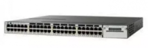Cisco Catalyst WS-C3750X-48P-E - Коммутатор Layer3, 48 портов 10/100/1000 Base-T PoE+ 802.3at, 2 порта 10G (SFP+, при установке соотв. модуля), блок питания AC, функционал IP Services