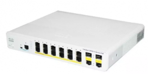 Cisco Catalyst WS-C2960C-12PC-L - Управляемый коммутатор Layer2, 12 портов 10/100Base-T, 2 комбинированных порта 10/100/1000Base-T/SFP, PoE стандарта IEEE 802.3af, бюджет PoE 124Вт