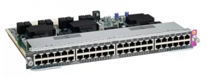 Cisco Catalyst WS-X4648-RJ45-E - Линейный модуль 48 портов 10/100/1000Base-T, переподписка 2:1 купить в Казани 	Технические характеристики										Количествово портов										48														Тип портов