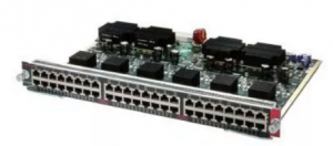 Cisco Catalyst WS-X4548-GB-RJ45V - Линейный модуль 48 портов 10/100/1000Base-T, переподписка 8:1, PoE 802.3af. купить в Казани 	Технические характеристики										Количествово портов										48														Тип портов