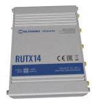 Teltonika RUTX14 - Промышленный 4G маршрутизатор, LTE cat.12 (скорость до 600 Мбит/с), 5 Ethernet-портов 1 Гб/с, поддержка 2 SIM-карт, WiFi 2,4 ГГц и 5 ГГц с поддержкой 802.11ac Wave-2, Bluetooth, GNSS, USB 2.0 купить в Казани 	Описание	Teltonika RUTX14 - компактный, мощный промышленный LTE-роутер для профессионального исполь