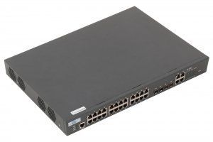 GIGALINK GL-SW-F001-24P - PoE-коммутатор неуправляемый, 24*PoE (802.3af) порта 100Мб/с, 4*ComboSFP 1000Мб/с, 370Вт