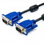 ATcom AT7789 - 1.8м, кабель VGA 2 ферита черный с синим DE-15Hd пакет