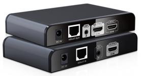 Lenkeng LKV383PRO-4.0 - Удлинитель HDMI по IP, FullHD, CAT6, до 120 метров, проходной HDMI (HDMI over IP), версия V4.0 купить в Казани 	Описание	Удлинитель Lenkeng LKV383PRO - это комплект передатчика и приемника HDMI по витой паре или