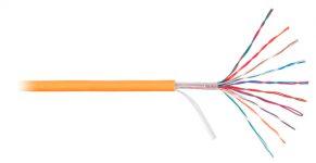 NIKOLAN NKL 8120C-OR - Кабель U/UTP 10 пар, Кат.3 (Класс C), 16МГц, одножильный, BC (чистая медь), 26AWG (0,405мм), внутренний/внешний, LSZH -40C нг(А)-HFLTx, оранжевый, 305м купить в Казани 	ОписаниеМногопарные кабели на основе витой пары проводников используются для организации магистраль
