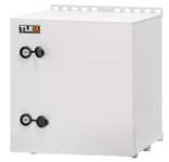 TLK TWM-404025-M-GY - Электротехнический настенный шкаф 400*400*250 (ш*в*г) металлический щит с монтажной панелью, IP66, DIN-рейка, кронштейн крепления блока питания, площадка под ИБП, пустой