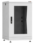 TLK TFR-186060-GMMM-R-GY - Напольный шкаф 19", 18U, стеклянная дверь, Ш600хВ943хГ600мм, в разобранном виде, серый