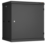 TLK TWC-126045-R-M-BK - Настенный разборный шкаф TLK 19", 12U, металлическая дверь, Ш600хВ636хГ450мм, 2 пары монтажных направляющих, черный