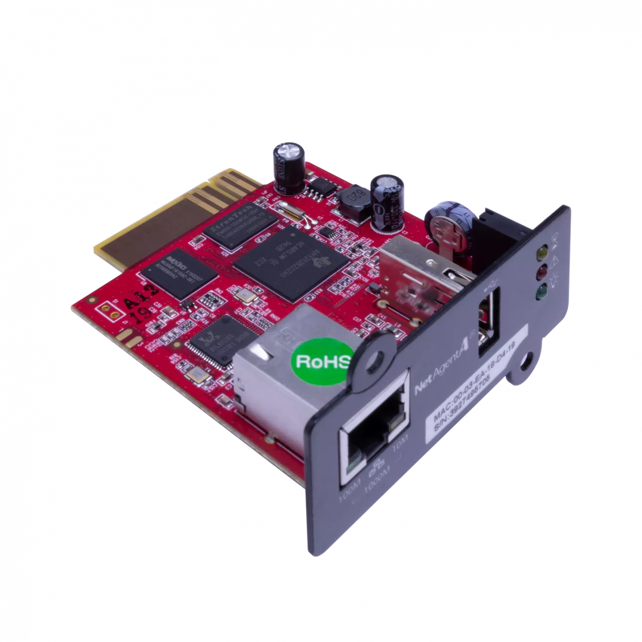 Powercom DA 807 - Модуль удаленного мониторинга (with USB port) купить в Казани 	Модуль удаленного мониторинга SNMP DA 807 для ИБП. Модуль SNMP взаимодействует с ИБП по собственном