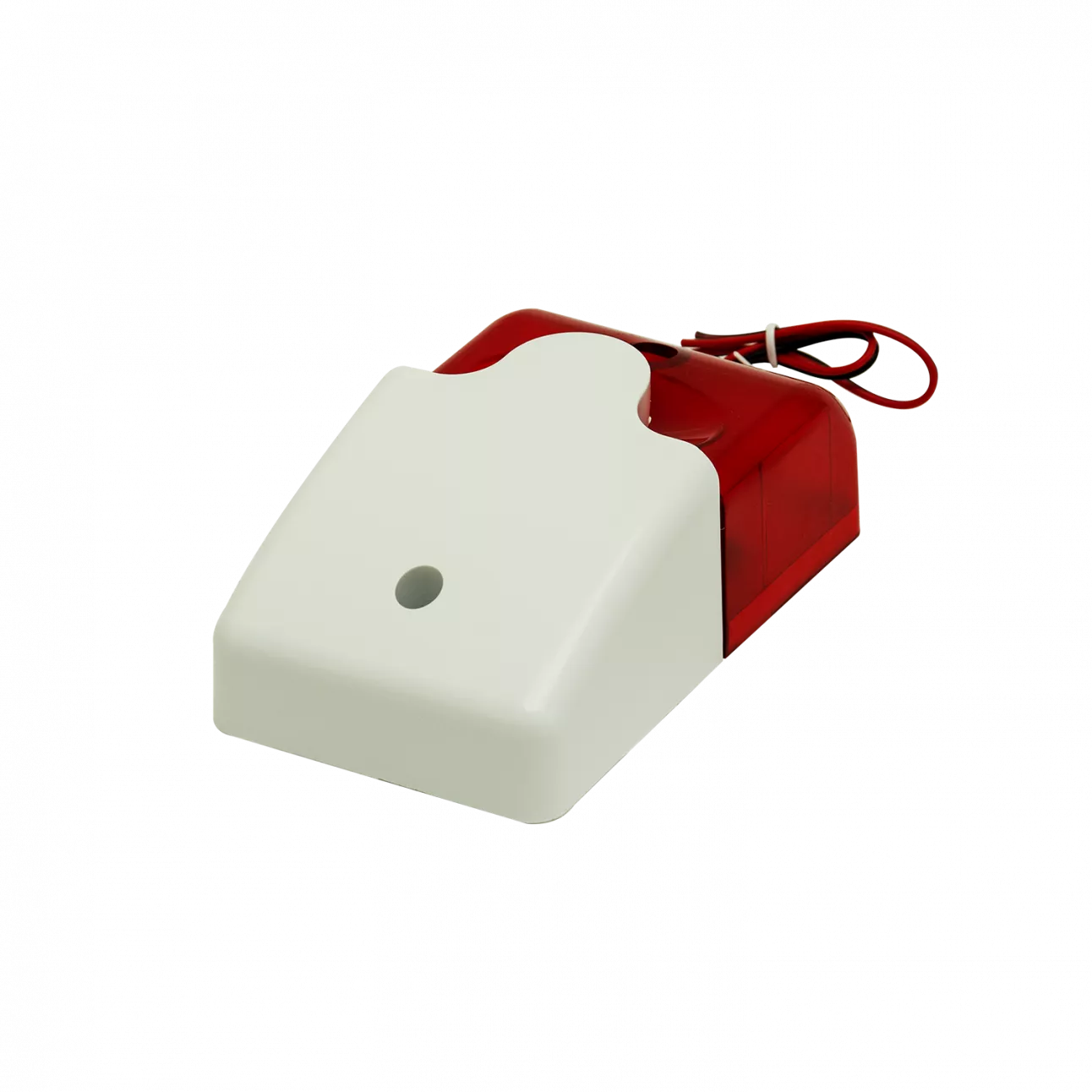 SNR-SIREN-103 - Звуковой и световой сигнализатор, сирена 110дб, красный купить в Казани 	Используется системами мониторинга в качестве сигнализатора, сирены и стробоскопа.										Цвет